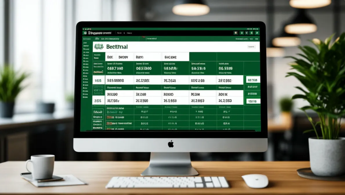 Pantalla mostrando múltiples mercados de apuestas de fútbol