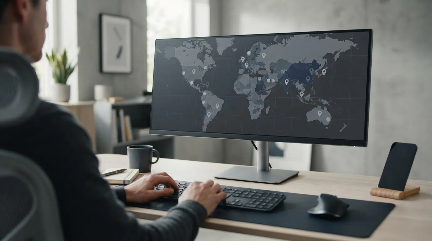 Mapa conceptual mostrando operadores de apuestas sin regulación española