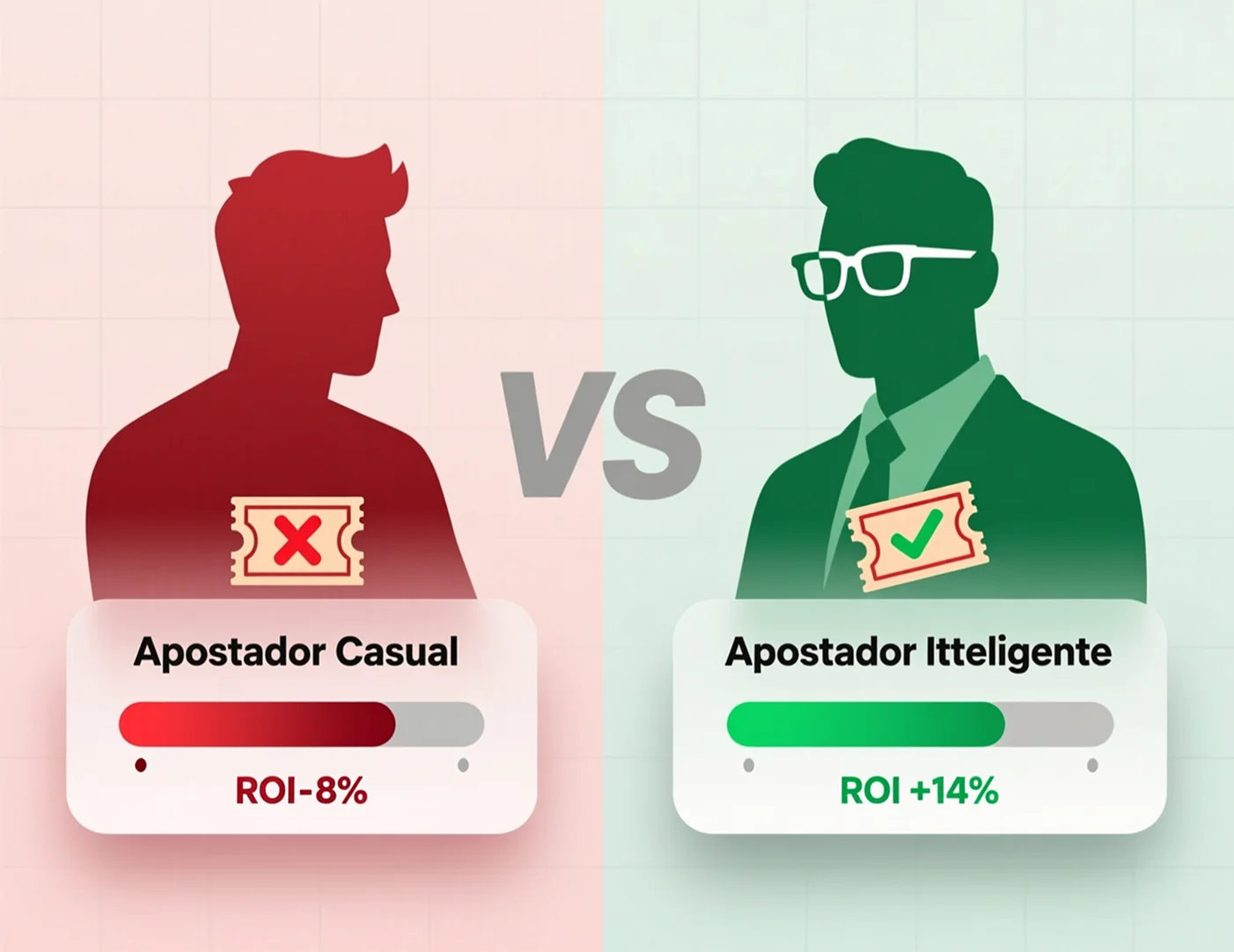 Comparación entre apostadores casuales e inteligentes en la fase de grupos - Ventajas del análisis
