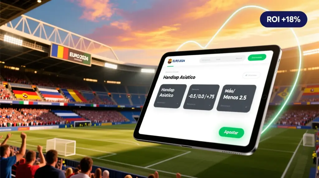 Mercados asiáticos en la Eurocopa - Estrategia profesional de hándicaps y totales para apuestas deportivas